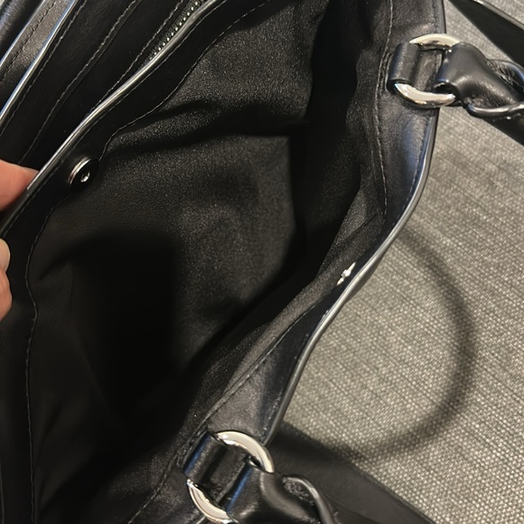 Rebecca Minkoff Bedford Zip Satchel Crossbody Black Leather and Silver Hardware - Picture 11 of 16